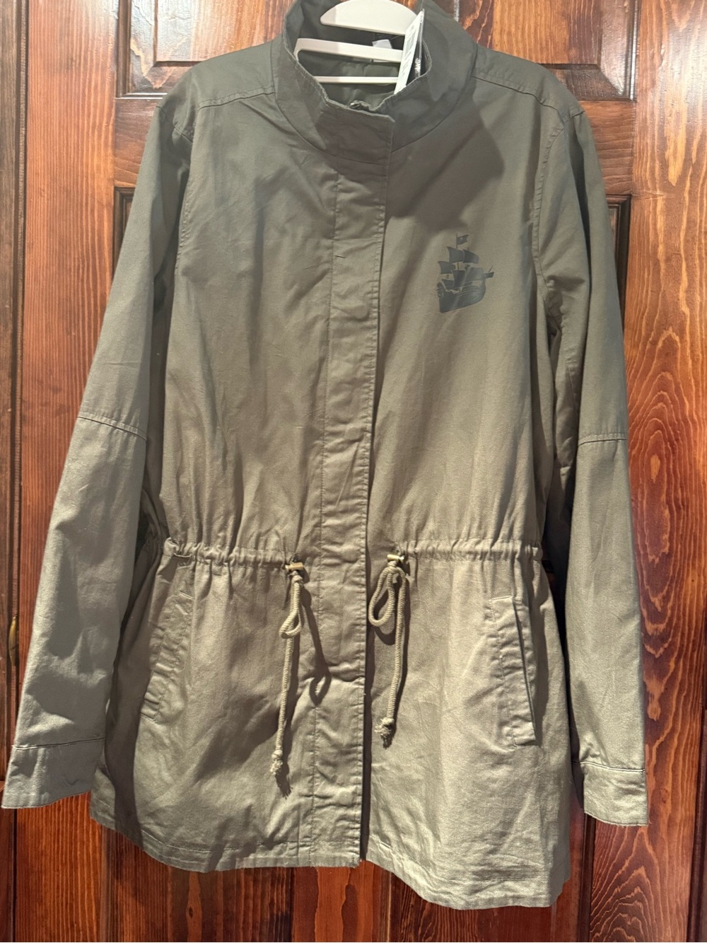 Disney Olive Peter Pan  Utility Drawstring Jacket